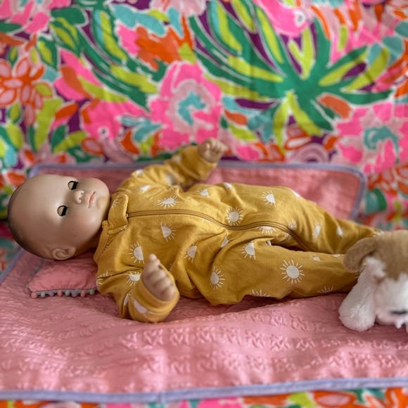 Please y company Baby (American girl) Doll Pajamas with Sun Pattern - Picture 2 of 4